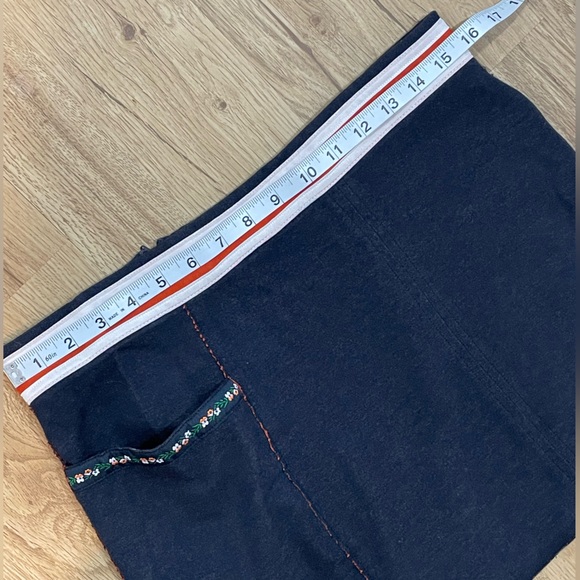 Free People Floral Pocketed Jean Skirt - Picture 7 of 7